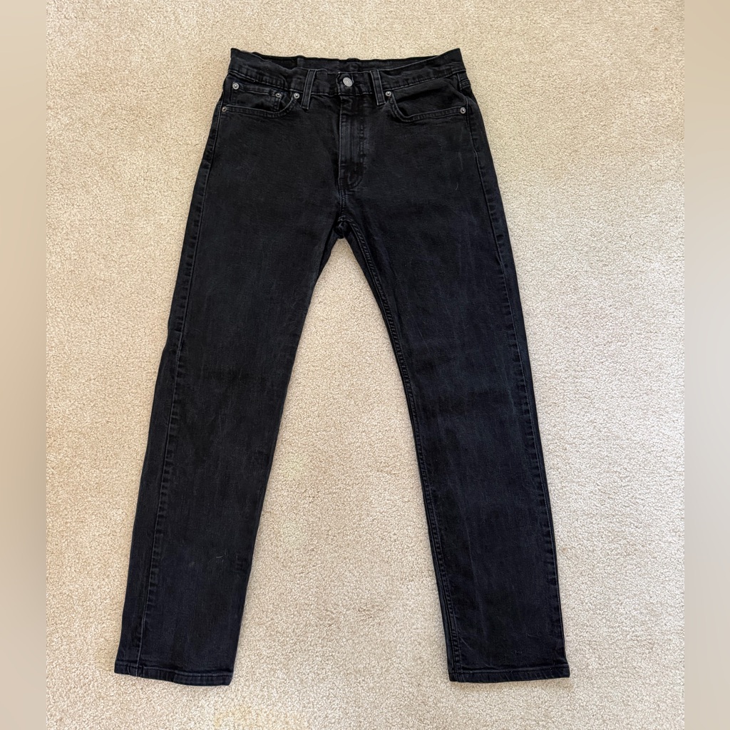 Levi’s Strauss & Co. Men's 502 Black Jeans W33 L32